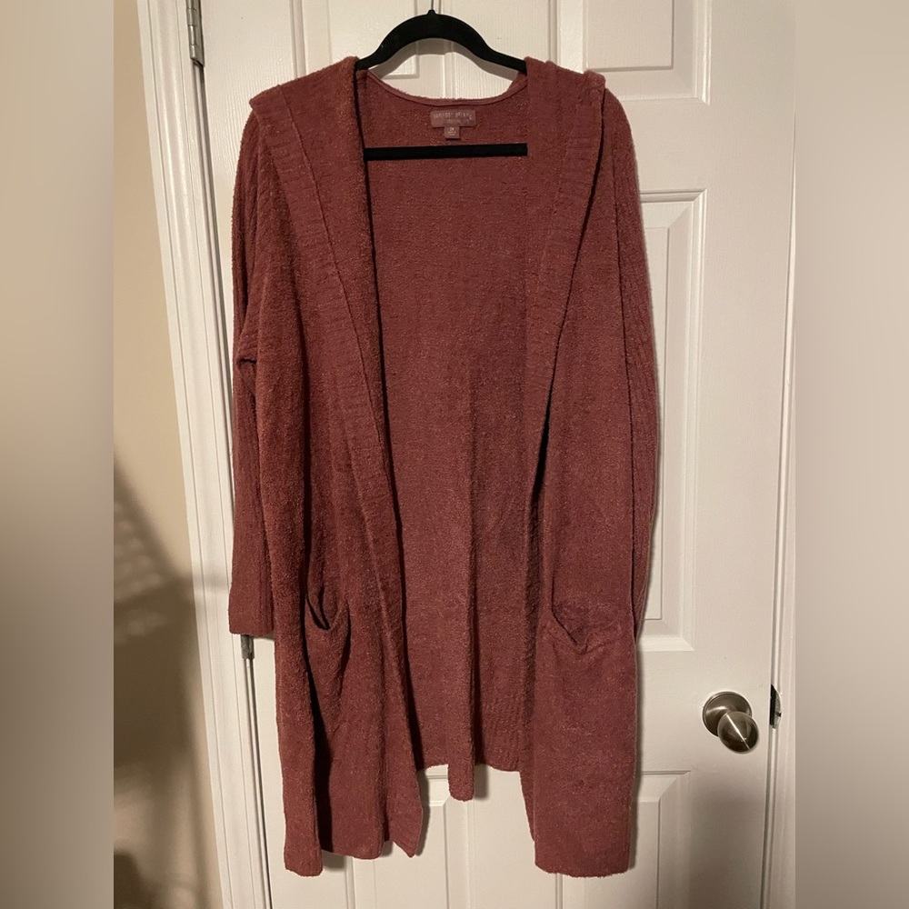 Barefoot Dreams Cozy Chic Lite Hooded Cardigan